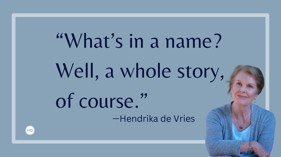 What's in a Name?: How to Title a Memoir, by Hendirka de Vries